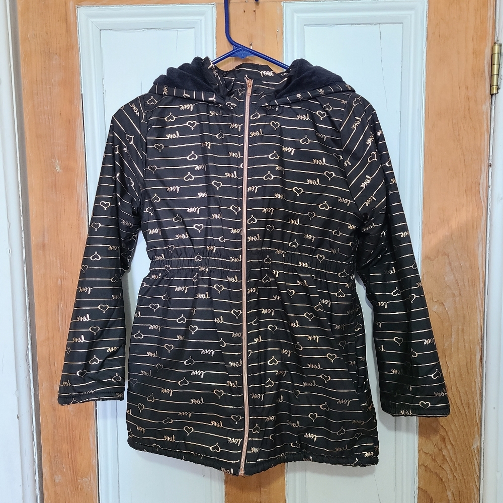 Penelope Mack Girls' Jacket - Size 12 - Love Print